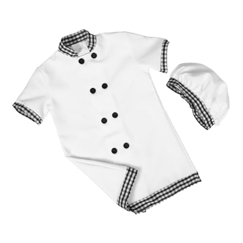 COLLBATH Kinderkochkostüm Kinderschürzen Stellen Rollenspielkostüme Mädchenschürze Chef -outfit Kostüm Kochen Koch-kit Kleiner Koch Schürze Kostüm Weiß Polyester COLLBATH Kinderkochkostüm Kinderschürzen Stellen Rollenspielkostüme Mädchenschürze Chef -outfit Kostüm Kochen Koch-kit Kleiner Koch Schürze Kostüm Weiß Polyester von COLLBATH