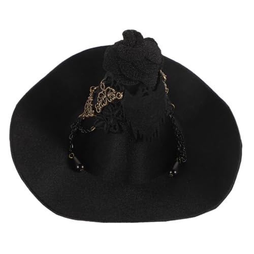 COLLBATH Kleine Gothic Hexenhut Haarklammer Schwarz Halloween Party Kostüm Zubehör für Cosplay Bühnenaufführung Festliche Hexen Haarspange von COLLBATH