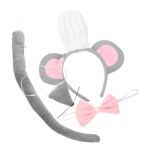 COLLBATH Tierohren Stirnband Nase Fliege Set Cosplay Kostüm Zubehör Für Halloween Geburtstag COLLBATH Tierohren Stirnband Nase Fliege Set Cosplay Kostüm Zubehör Für Halloween Geburtstag von COLLBATH