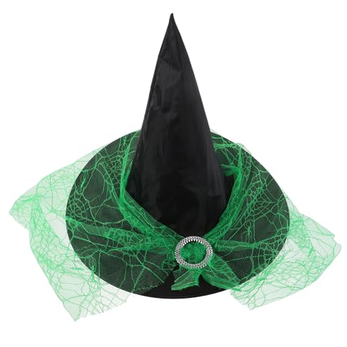 COLLBATH Kostüm Haarschmuck mit Netzdetails für Mottopartys Maskeraden und Feiern Breiter Partyhut von COLLBATH