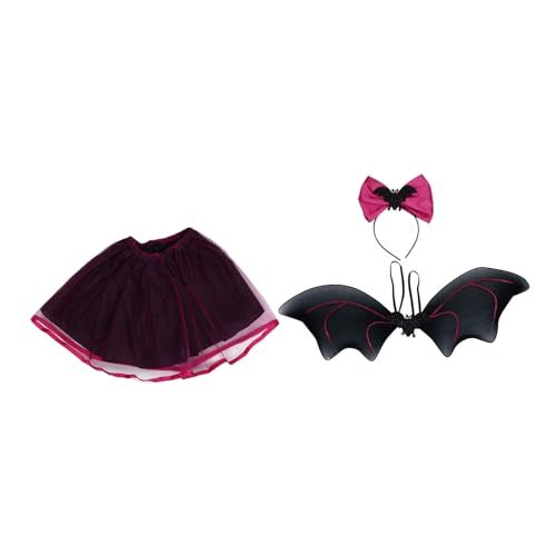 COLLBATH Kostümset Für Teiliges Party Outfit Mit Batwing Umhang Und Tüllrock Rosé Für Auftritte Und Faschingsfeiern Für Geburtstage Und Besondere Anlässe COLLBATH Kostümset Für Teiliges Party Outfit Mit Batwing Umhang Und Tüllrock Rosé Für Auftritte Und Faschingsfeiern Für Geburtstage Und Besondere Anlässe von COLLBATH