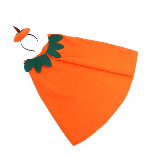 COLLBATH Kürbis Kostümset Orange Kürbis Umhang und Kopfband für Halloween Cosplay Schulaufführungen und Festlichkeiten für Jungen und Mädchen Geeignet COLLBATH Kürbis Kostümset Orange Kürbis Umhang und Kopfband für Halloween Cosplay Schulaufführungen und Festlichkeiten für Jungen und Mädchen Geeignet von COLLBATH