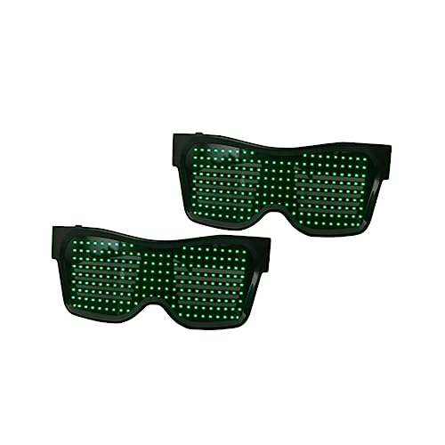 COLLBATH Led-leuchtbrille Partybrille Kabellos Mit App-steuerung Dynamisches Blinken Faltbar Für Festival Und Geburtstagsfeiern von COLLBATH