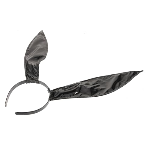 COLLBATH Leder Hasenohren Haarreif Bequemes Stirnband mit Süßen Kaninchenohren Party und Cosplay Accessoire für Frauen für Ostern Karneval und Festliche Anlässe von COLLBATH