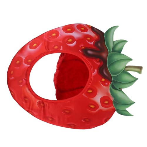 COLLBATH Lustige Erdbeermütze für Kostümparty und Cosplay Einzigartiger Kopfschmuck für Festivals und Feierliche Anlässe von COLLBATH