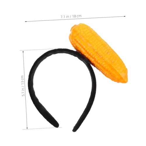 COLLBATH Lustiges Plüsch Stirnband in Mais Form Weiches Kopfband aus Kuscheligem Material Bequem und Hautfreundlich für Partys Karneval Weihnachten und Kostümaccessoires von COLLBATH