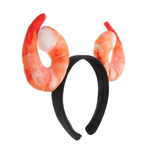 COLLBATH Lustiges Shrimp Haarreif Karneval Kostüm Party Haarband Meeresleben Accessoire Unisex für Cosplay Halloween Strandfest von COLLBATH