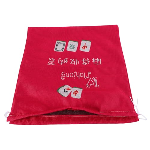 COLLBATH Mahjong Aufbewahrungstasche aus Dickem Canvas mit Kordelzug Mahjong Organizer für Reisen und Partys für und Große Spielsets von COLLBATH