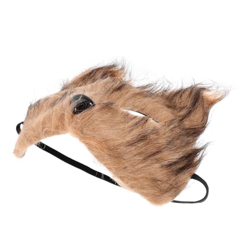 COLLBATH Elegante Faux Halbmaske Für Erwachsene Halloween Pelzmaske Für Maskierte von COLLBATH