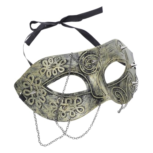 COLLBATH Mechanische Maskerade Maske mit Kettenakzenten für Herren und Damen für Karneval Halloween und Kostümpartys von COLLBATH