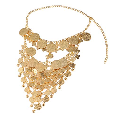 COLLBATH Elegante Metallkette Für Frauen Bauchtanz-schleier Maskenkette Für Veranstaltungen von COLLBATH