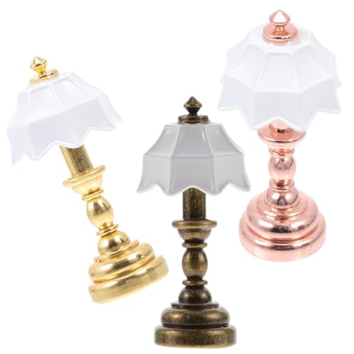 COLLBATH Miniatur Tischlampe Modell 3 Stücke Micro Landschaft Schreibtisch Lampe Mini Haus Licht Dekorative DIY von COLLBATH