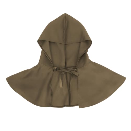 COLLBATH Mittelalterlicher Kapuzenumhang für Damen Herren Weiches Halloween Cape für Themenveranstaltungen Festivals Kostümpartys Vielseitiges Accessoire von COLLBATH