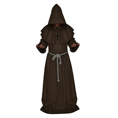 COLLBATH Entfesseln Sie Ihr: Mittelalterlicher Mönch Zauberer Cosplay Kostüm Halloween Party Anzug Größe COLLBATH Entfesseln Sie Ihr: Mittelalterlicher Mönch Zauberer Cosplay Kostüm Halloween Party Anzug Größe von COLLBATH
