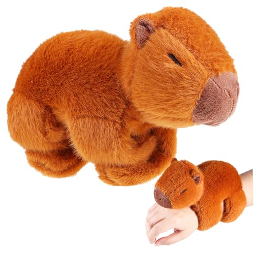 COLLBATH Niedliche Capybara Puppen Klapparmbänder Partygeschenke Stofftier Umarmungen Ohrfeigen Armbänder Für Partys Schnapp Armbänder Ohrfeigen Armband Stofftiere Stofftier von COLLBATH