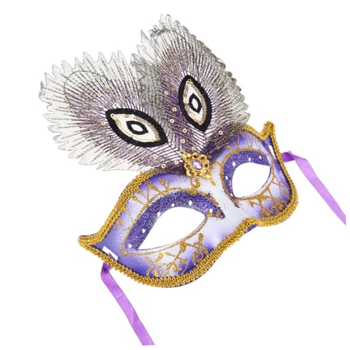 COLLBATH Cosplay-Maske Maskenball Masken Make-up-Dekorationen Tier Maskerade Kostüm Maske Pfau Dekor augenmaske halloween fasching masken Pfau-Maske Karnevalsmaske Erwachsener bilden Kind von COLLBATH