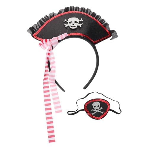 COLLBATH Piraten Augenmaske Mit Haarband Halloween Kostümzubehör Für Cosplay Und Partys Mit Glitzer Und Streifen Ideales Zubehör Für Piraten Mottopartys Und Kindergeburtstage COLLBATH Piraten Augenmaske Mit Haarband Halloween Kostümzubehör Für Cosplay Und Partys Mit Glitzer Und Streifen Ideales Zubehör Für Piraten Mottopartys Und Kindergeburtstage von COLLBATH
