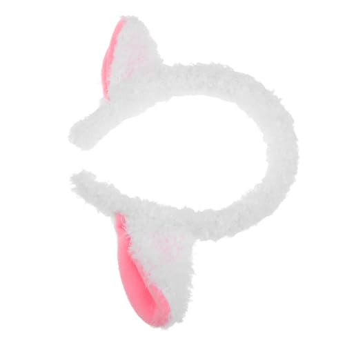 COLLBATH Plüsch Lammohren Haarband Weiß Kuschelig Weiches Kostümzubehör Tier Stirnband Für Partys Karneval Halloween Cosplay Geburtstag von COLLBATH
