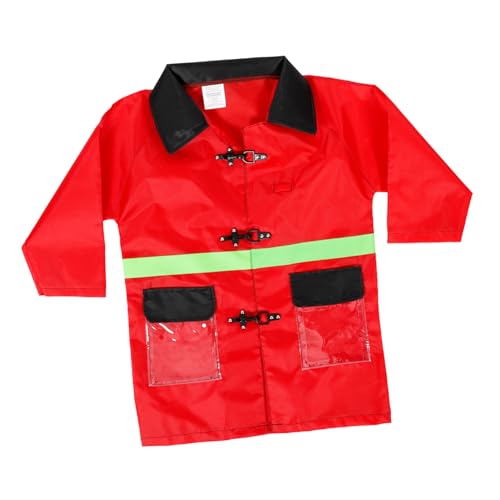 COLLBATH Polizeikostüm Halloween Feuerwehrmannkleid Für Outfits Feuerwehrkostüm Rollenspielkostüm Roter Stoff COLLBATH Polizeikostüm Halloween Feuerwehrmannkleid Für Outfits Feuerwehrkostüm Rollenspielkostüm Roter Stoff von COLLBATH