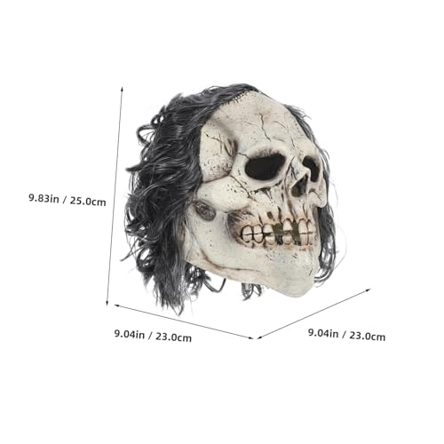 COLLBATH Realistische Halloween für Erwachsene Gruselige Totenkopf Zombie Elastische Vollkopfverkleidung für Cosplay Escape Rooms Horror-partys und Halloween Requisiten von COLLBATH