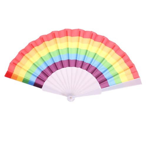 COLLBATH Regenbogen Faltfächer Tragbarer Lgbtq Handfächer aus Langlebigem Stoff für Pride Events Hochzeiten und Partys Bunte Fächer Dekoration für Fest COLLBATH Regenbogen Faltfächer Tragbarer Lgbtq Handfächer aus Langlebigem Stoff für Pride Events Hochzeiten und Partys Bunte Fächer Dekoration für Fest von COLLBATH