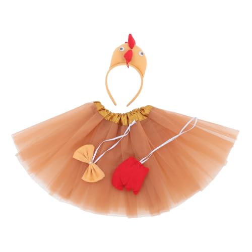 COLLBATH Erwachsene Ostern Huhn Cosplay Set Realistische Stirnband Tutu Für Party Und Bühne COLLBATH Erwachsene Ostern Huhn Cosplay Set Realistische Stirnband Tutu Für Party Und Bühne von COLLBATH