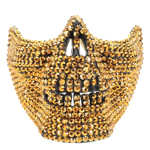 COLLBATH Halloween Halbmaske Leicht Bequem Realistisches Design Party Festival Accessoire Gruselig Kreativ von COLLBATH