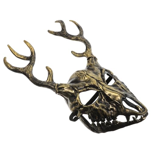 COLLBATH Maskenmaske Realistische Gehörnte Maske Für Halloween Hirschkostüm Partymasken Tiermasken Atmungsaktives Material von COLLBATH