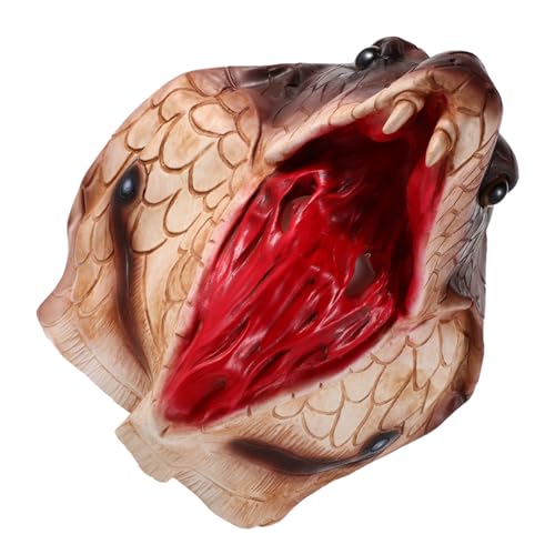 COLLBATH Schlangenmaske Tier Cosplay Maske Schlange Tiermaske Tier Karnevalsmasken Karneval Kopfbedeckung Schlange Cosplay Maske von COLLBATH