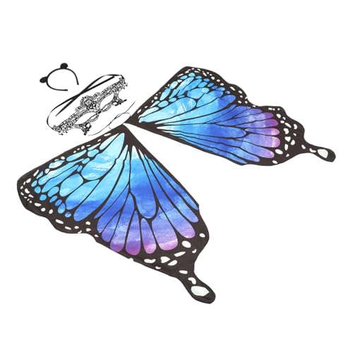 COLLBATH Schmetterlingsflügel Für Damen Feenkostüm-zubehör Karnevals-anzieh-schmetterlings-umhang Leicht Weich COLLBATH Schmetterlingsflügel Für Damen Feenkostüm-zubehör Karnevals-anzieh-schmetterlings-umhang Leicht Weich von COLLBATH