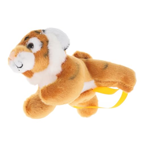 COLLBATH Schulterständer Schultertiger Stofftierplüsch Mini-plüschtier Stehschulter-tigerpuppe Ausgestopfter Tiger Schulterplüsch-tigerpuppe Realistische Kuscheltiere Orange Pp Baumwolle von COLLBATH
