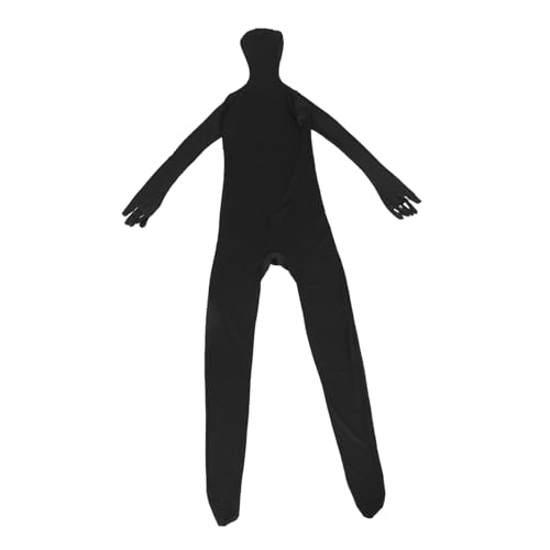 COLLBATH Schwarzer Ninja Bodysuit Erwachsenen Ganzkörperanzug Hohe Dehnbarkeit Visueller Unsichtbarkeitseffekt Halloween Kostüm Unisex Cosplay Overall von COLLBATH
