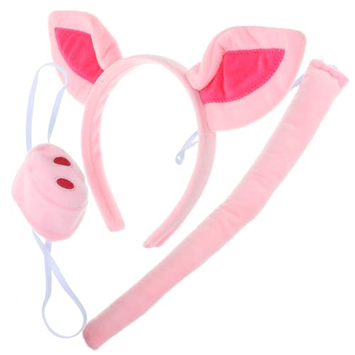 COLLBATH Schwein Kostüm Set Teilig Rosa Schwein Stirnband mit Weicher Nase Tierisches Partyzubehör für Mädchen für Kostümfest Halloween Karneval und Foto Requisiten COLLBATH Schwein Kostüm Set Teilig Rosa Schwein Stirnband mit Weicher Nase Tierisches Partyzubehör für Mädchen für Kostümfest Halloween Karneval und Foto Requisiten von COLLBATH
