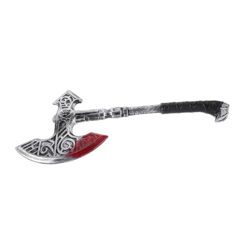 COLLBATH Simulierte Waffenprops Halloween- Geschmeidige Axtstütze Bühnenleistungsprop Halloween Axe Prop Dekorative Axtstütze Simulierte Axtstütze Plastik Silver von COLLBATH
