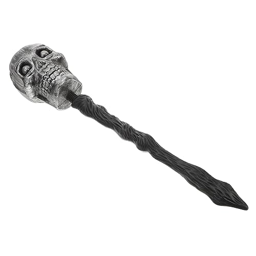 COLLBATH Skelett-Spazier stöcke LED Halloween -Dekorationen Zubehör Halloween gehstock Halloween Costume Halloween- -Requisiten Performance- -Requisiten Plastik Silver von COLLBATH