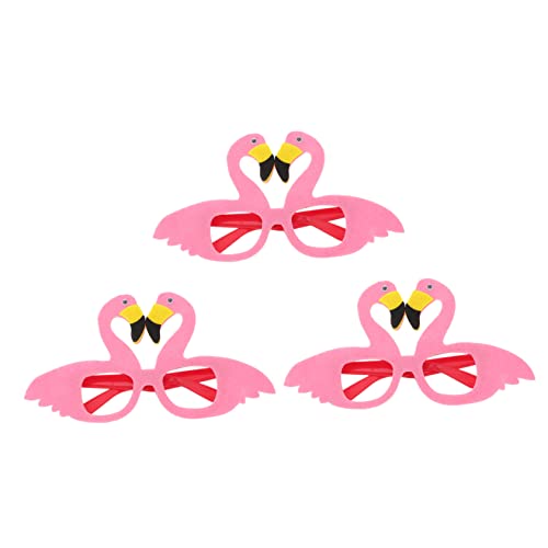 COLLBATH Hawaii Partybrillen Flamingo-design Vliesstoff Kunststoff Ergonomisch Tragekomfort Für Strandthema von COLLBATH