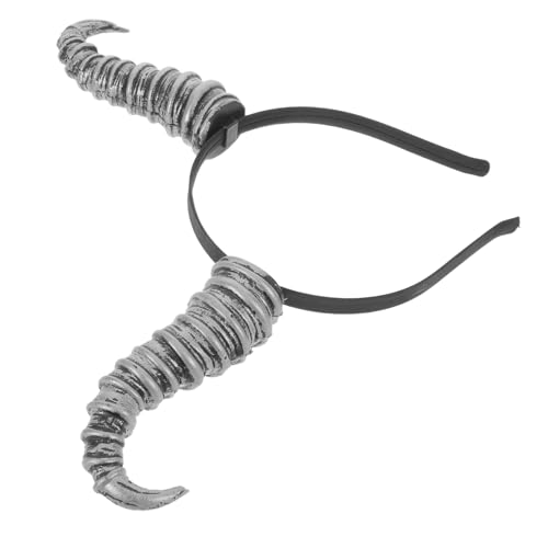 COLLBATH Teufelshorn Stirnband Cosplay Horn Haarreif Ziege Stirnband Weiße Kostümhörner Halloween Kostümzubehör Horn Kopfbedeckung COLLBATH Teufelshorn Stirnband Cosplay Horn Haarreif Ziege Stirnband Weiße Kostümhörner Halloween Kostümzubehör Horn Kopfbedeckung von COLLBATH