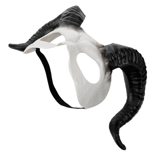 COLLBATH Teufelsmaske für Halloween Halbmaske mit Hörnern für Kostümpartys Geburtstagsfeiern und Cosplay Leicht und Verstellbar mit Elastischem Band Perfektes Accessoire für Unvergessliche von COLLBATH