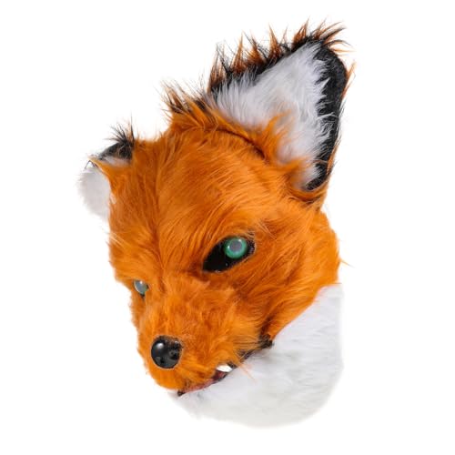 COLLBATH Fuchsmaske Halloween Cosplay pelzige Maske Öffnungsdesign Maskenkostüm für Erwachsene und Männer von COLLBATH