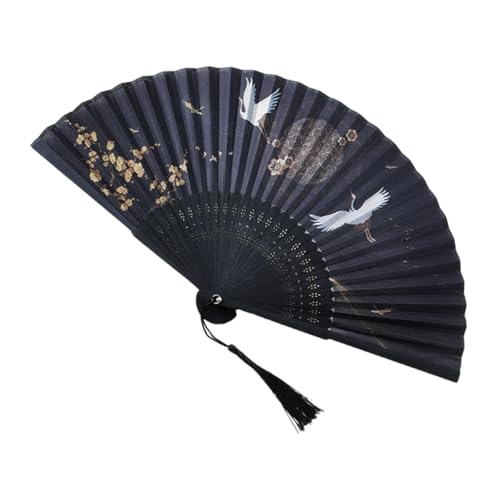 COLLBATH Traditioneller Chinesischer Faltfächer Vintage Handfächer Faltbarer Tanzfächer für Bühne Performance Elegant Leicht und Tragbar mit Retro Design von COLLBATH