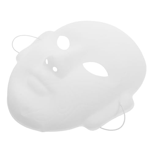 COLLBATH Unlackierte Bemalbare Vollgesichtsmaske für Diy Kunstprojekte Karneval Cosplay und Halloween für Erwachsene von COLLBATH