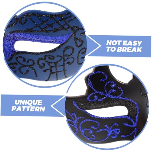 COLLBATH Venezianische Halbgesichts Maske mit Glitzereffekt Leichte Kunststoff Materialien Dekorative Masquerade Maske für Damen und Herren für Halloween Karneval Themenpartys und COLLBATH Venezianische Halbgesichts Maske mit Glitzereffekt Leichte Kunststoff Materialien Dekorative Masquerade Maske für Damen und Herren für Halloween Karneval Themenpartys und von COLLBATH