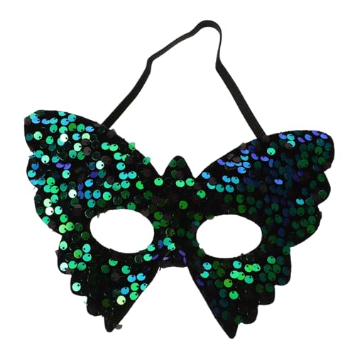 COLLBATH Venezianische Schmetterlings-maske mit Pailletten für Frauen Halbe Gesichtsbedeckung Komfortabel und Sicher für Maskenbälle Halloween Fasching und Karnevalspartys von COLLBATH