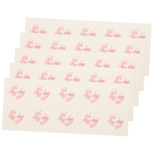 COLLBATH Selbstklebende Box-Aufkleber Siegel 3 x 3 cm Junge/Mädchen Geschlecht offenbaren Party-Siegelaufkleber für Umschläge von COLLBATH