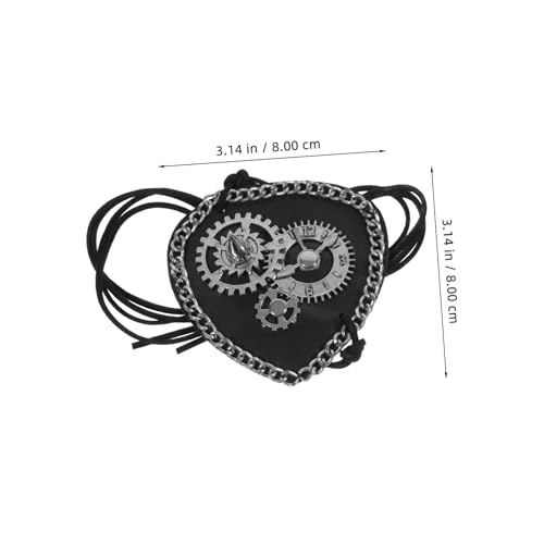 COLLBATH Vintage Piraten Augenklappe mit Elastischem Band Dekorative Einäugige Augenbinde für Erwachsene Atmungsaktiv und Bequem als Party Accessoire für Karneval und Maskerade von COLLBATH