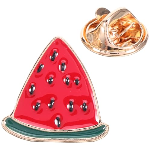 COLLBATH Wassermelonenbrosche ausgehen modeschmuck Wasser melonen Brosche Kreative Mode Brosche Beuteldekorationen Email Pin Bi Retro-Pullover-Clips Brosche für Strickjacken Zinklegierung von COLLBATH