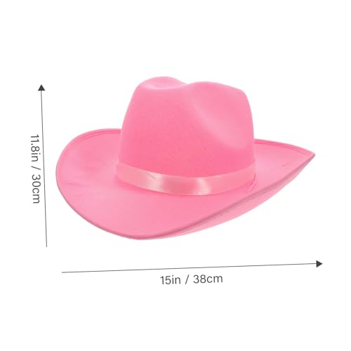 COLLBATH Western Cowgirl Hut Filz Verstellbar Cowboyhut Damen Karneval Party Kostüm Zubehör COLLBATH Western Cowgirl Hut Filz Verstellbar Cowboyhut Damen Karneval Party Kostüm Zubehör von COLLBATH