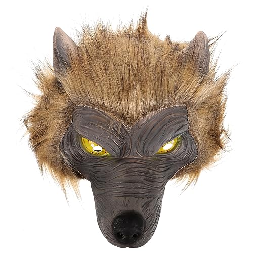 COLLBATH Wolf Cosplay-partymaske Halloween-gesicht Gruseliges Halloween - Maske Im Tierdesign Halloween-horrormaske Halloween-maske Wölfe Halloween-party-maske Uv Emulsion von COLLBATH