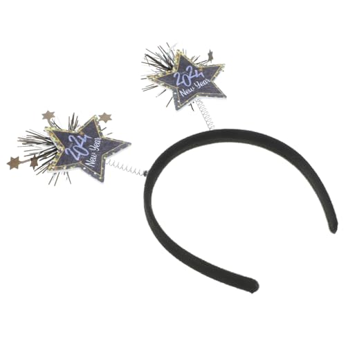 COLLBATH Year Haarreif Party Kopfschmuck Glitzer Headband für Silvester Karneval Festtagsdeko Spaß von COLLBATH