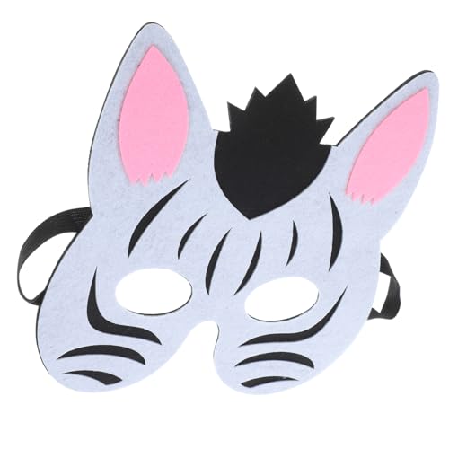 COLLBATH Zebra Maske für Lustige Tiermaske für Cosplay Halloween und Kostümpartys mit Verstellbaren Elastischen Bändern Hochwertigem Filz und Sicher zu Tragen von COLLBATH